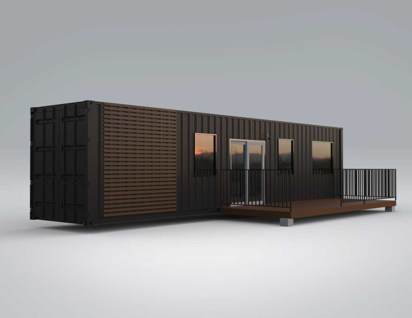 40ft Kennedy Luxury Container Home | 1 Bed 1 Bath Prefab Shipping Container House - Image 23