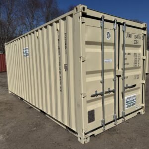 20ft New Shipping Container  -  Wind & Watertight  -  Beige  -  Unit JTAU104933-3
