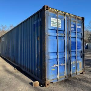 40ft Used High Cube Shipping Container - Wind & Watertight - Blue - Unit GESU560586-9