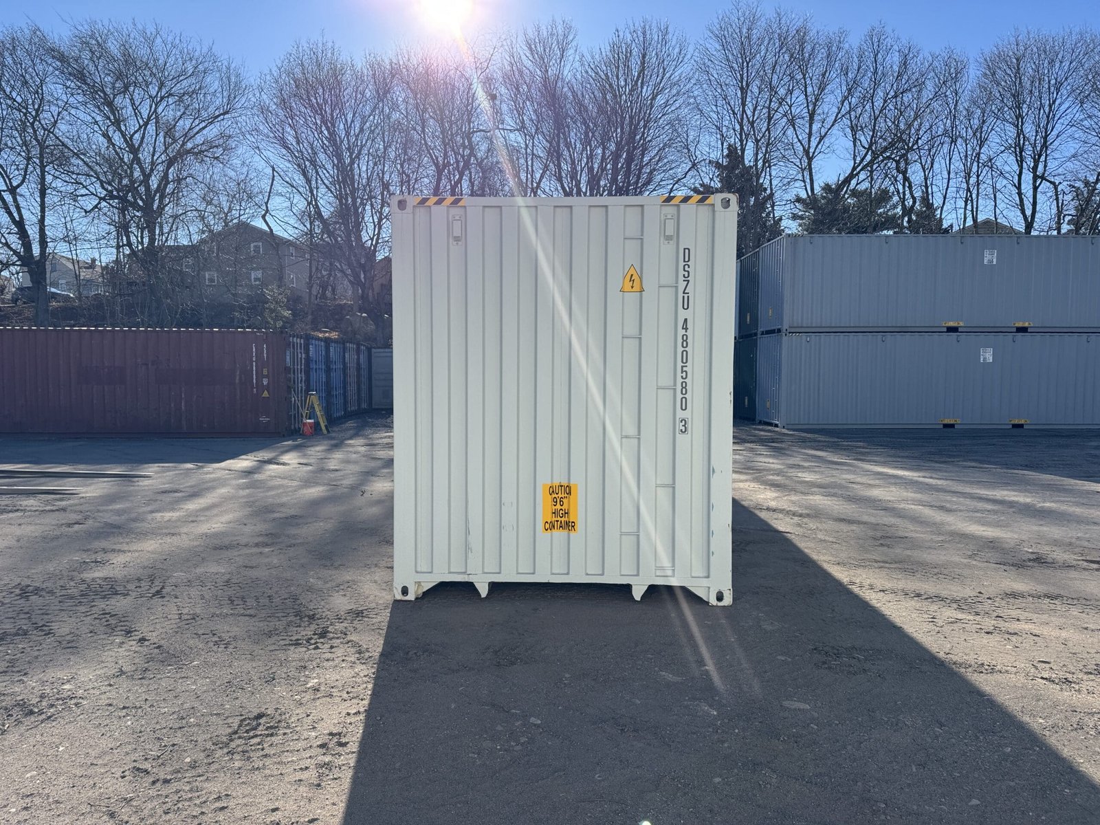 40ft New High Cube Shipping Container - Wind & Watertight - Gray - Unit DSZU480580-3 - Image 11