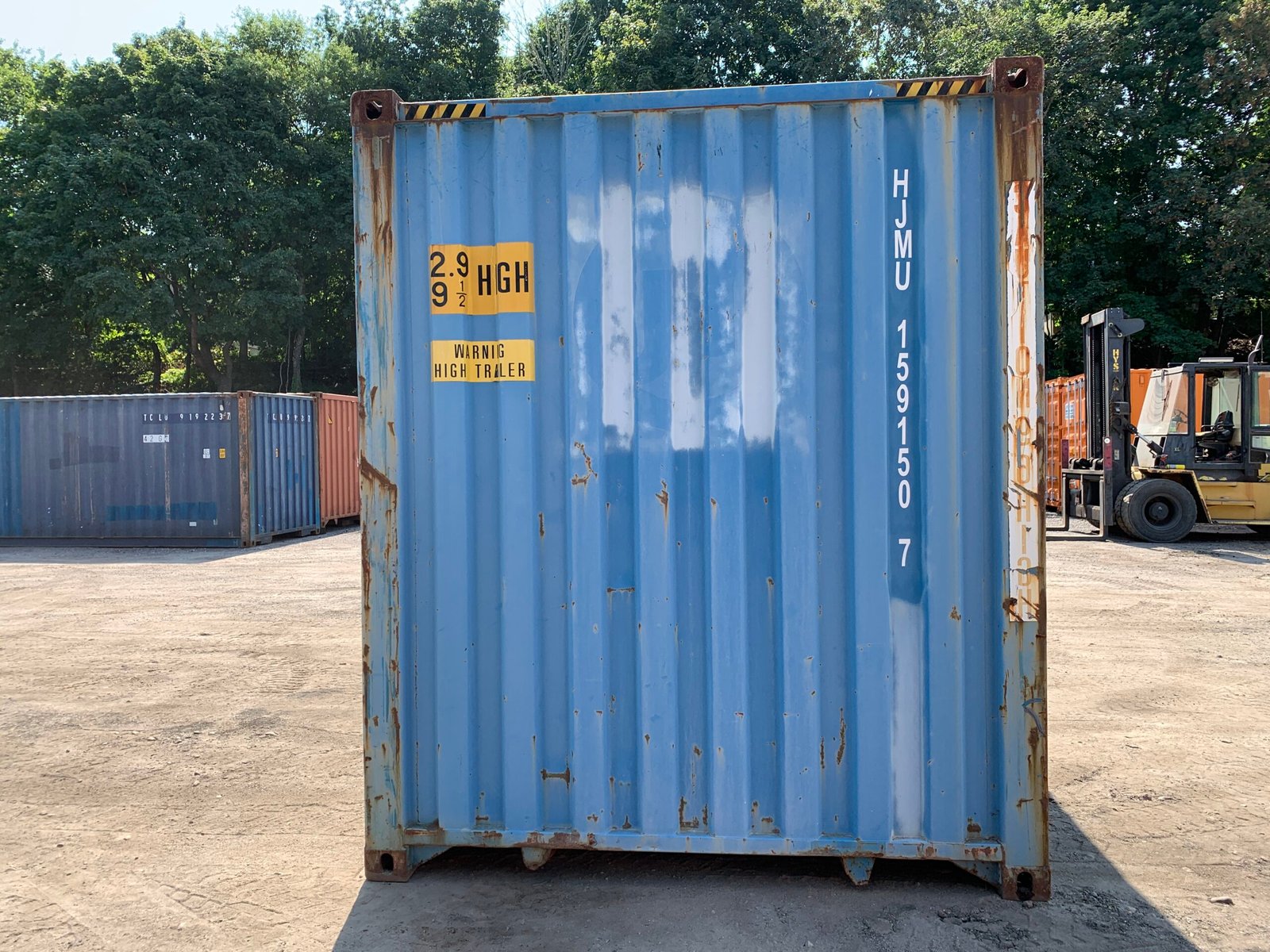 40ft Used High Cube Shipping Container - Wind & Watertight - Blue - Unit GESU560586-9 - Image 9
