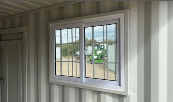 9ft Container Office complete with window and side door