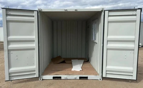 9ft Container Office complete with window and side door