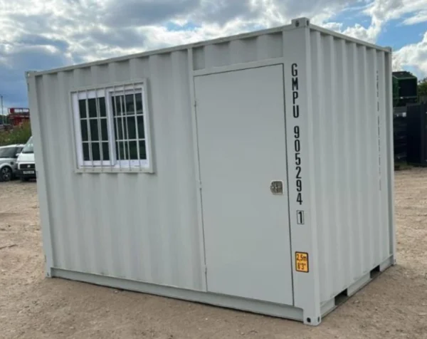 9ft Container Office complete with window and side door