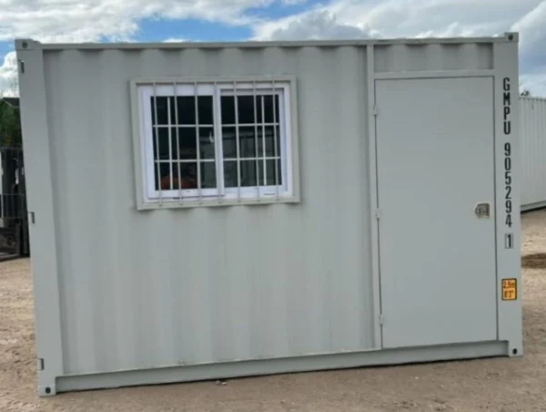 9ft Container Office complete with window and side door