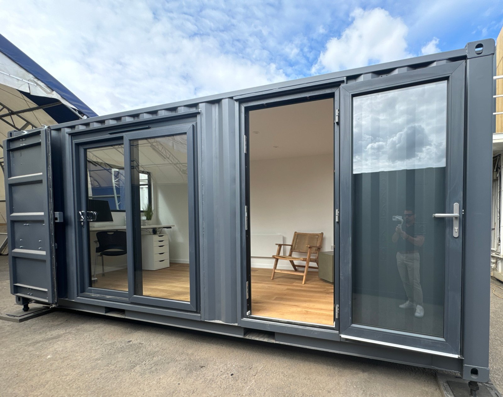 20x8ft CUSTOM SHIPPING CONTAINER CONVERSION - Portable Building - Garden Office - No 1239 - Image 43
