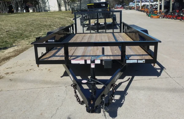DSC02465_fad6677a-c315-4494-8ae1-f260aaa3e2bb.webp 6'4" x 12 Double Axle Utility Trailer Powder Coated Dovetail (2) 3500lb Axles