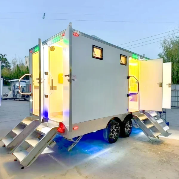 Luxury Mobile Bathroom Trailer Portable Restroom Trailer Mobile Toilet Trailer