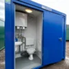 NEW 1 Toilet & 1 Shower Block | 8×5 Ft | Portable Containex Unit | Blue