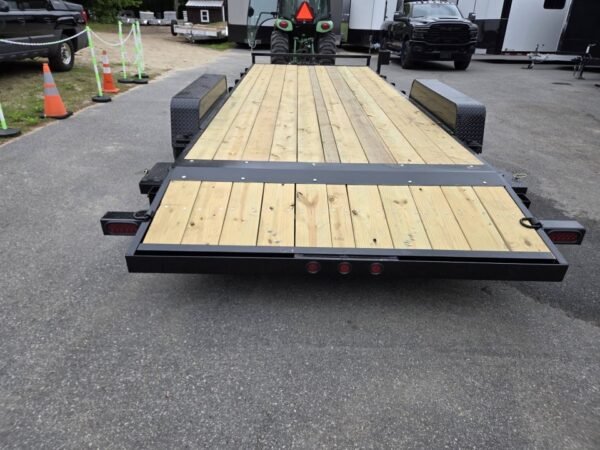 New2027 Quality Steel and Aluminum 7×20 9990lb gvwr open car hauler trailer flat bed Utility Trailer