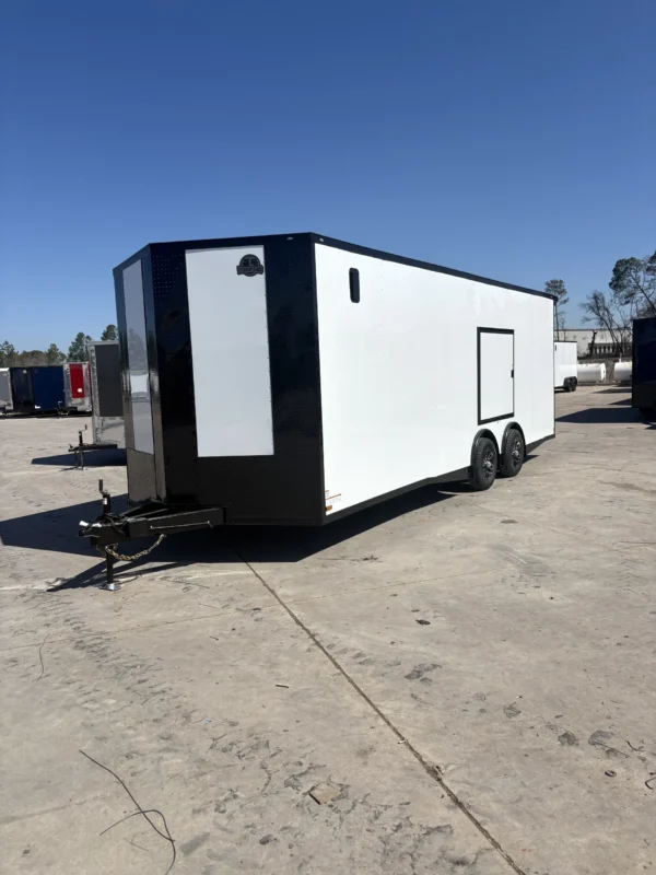 Titanium-8.5C39724-White-Blackout-Spread-axle-Trailer-1-1.webp Titanium 8.5×24 White Blackout Spread axle Trailer