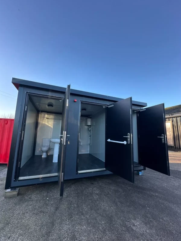 Triple Toilet Unit (Customizable) - Shipping Container