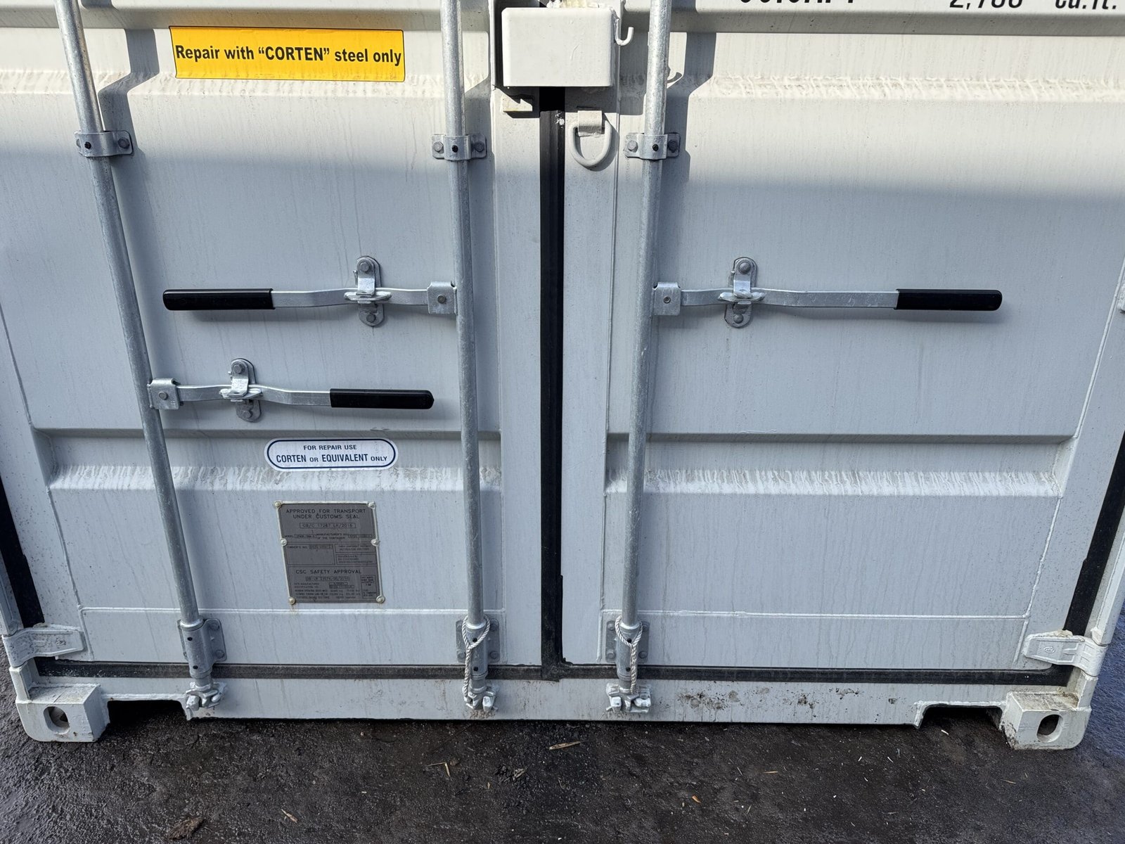 40ft New High Cube Shipping Container - Wind & Watertight - Gray - Unit DSZU480585-0 - Image 6