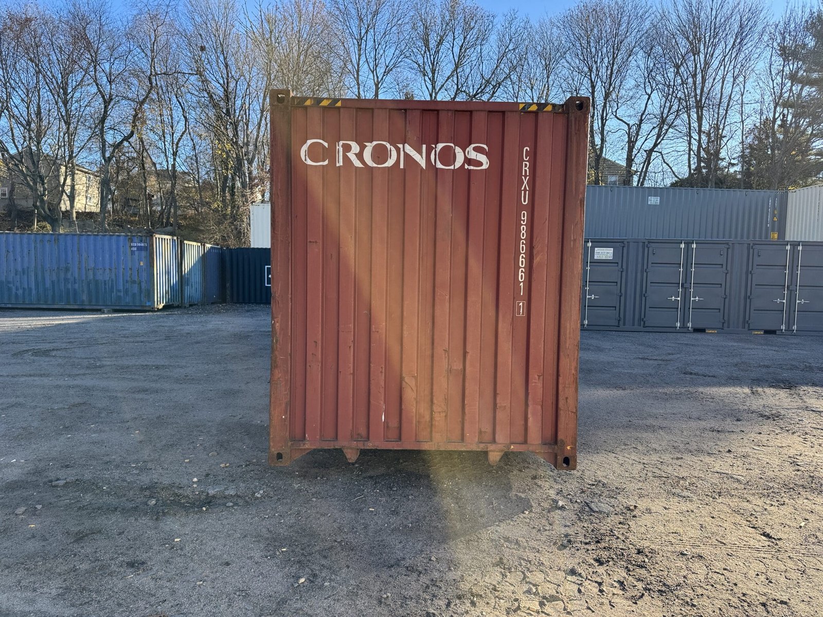 40ft Used High Cube Shipping Container - Wind & Watertight - Red - Unit CRXU986661-1 - Image 9