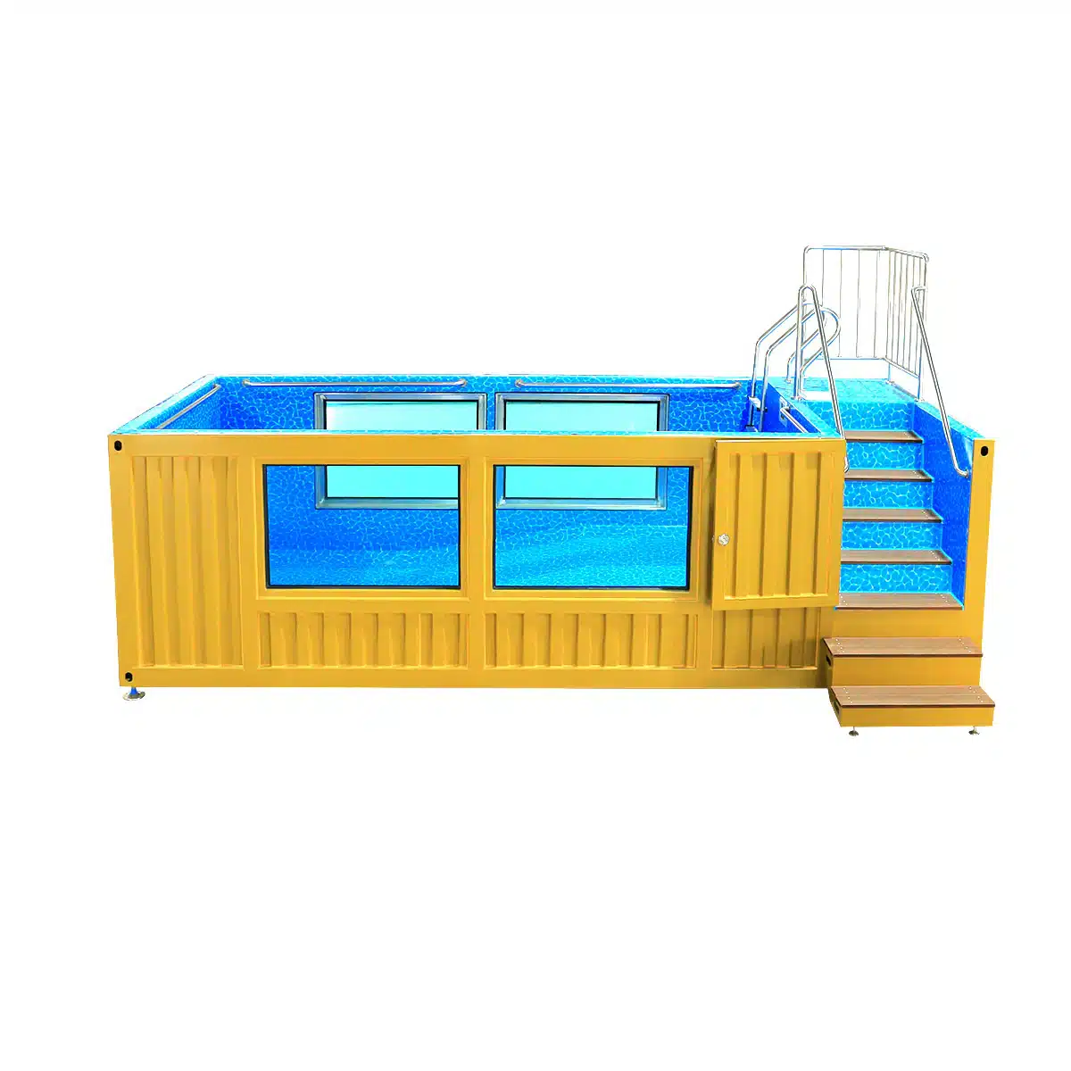 20ft Luxury Container Swimming Pool with Glass Viewing Panel - Image 6