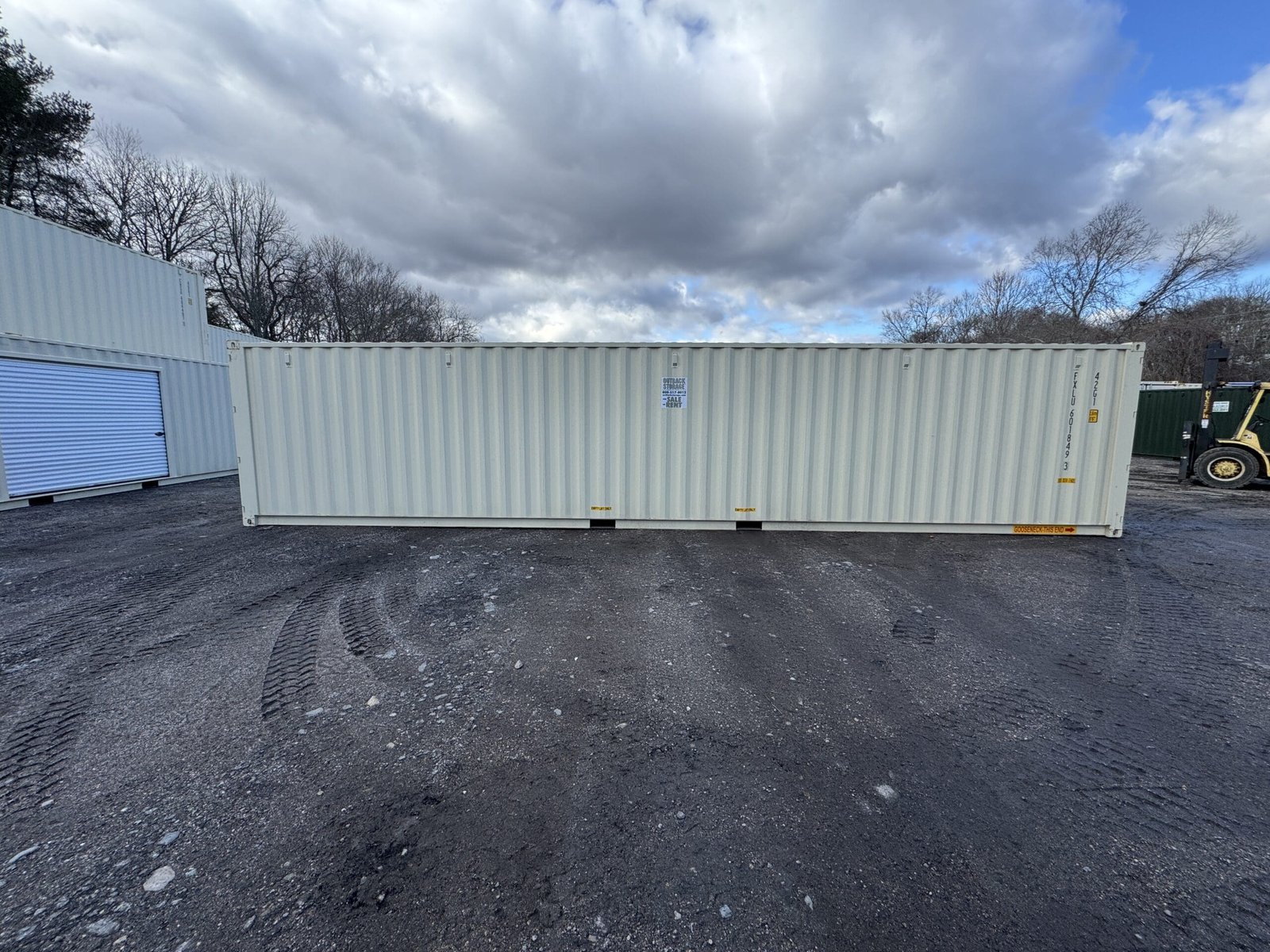 40ft New Shipping Container - Wind & Watertight - Beige - Unit FXLU601849-3 - Image 11