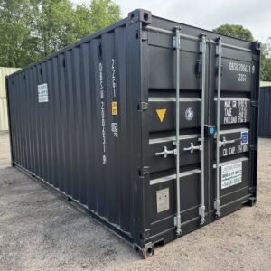 20ft New Shipping Container - Wind & Watertight - Black - Unit OBSU200631-9