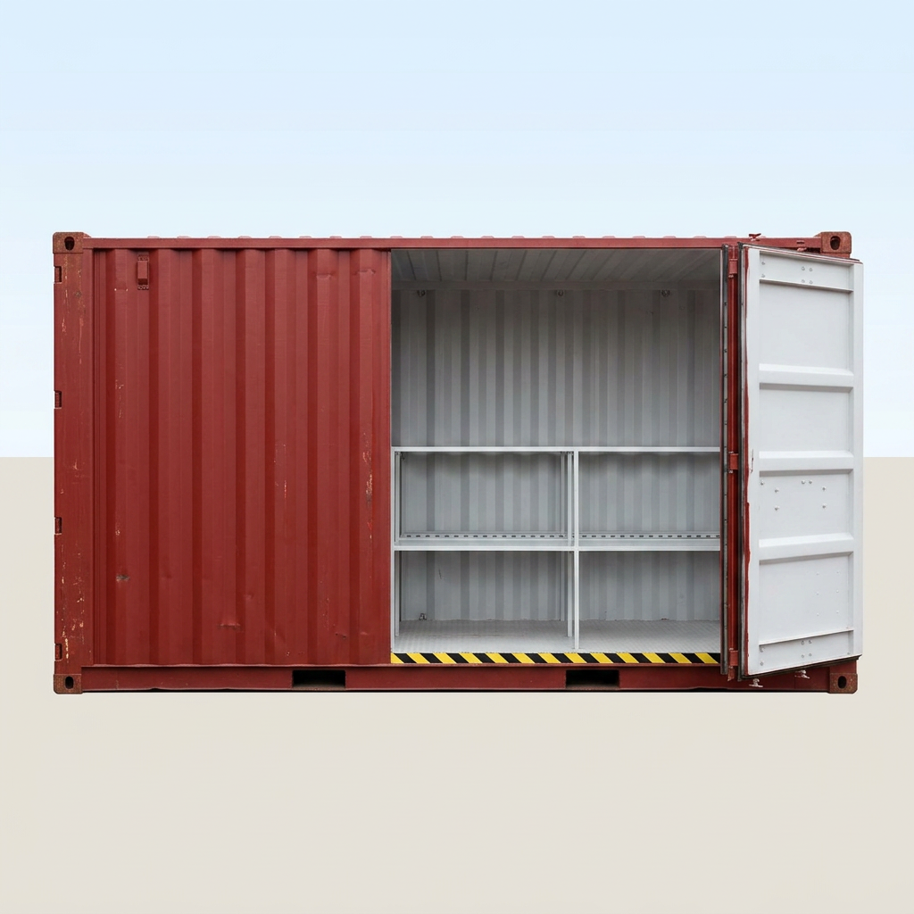 8Ft X 8Ft Raised And Flat Floor Bunded Store - Image 4