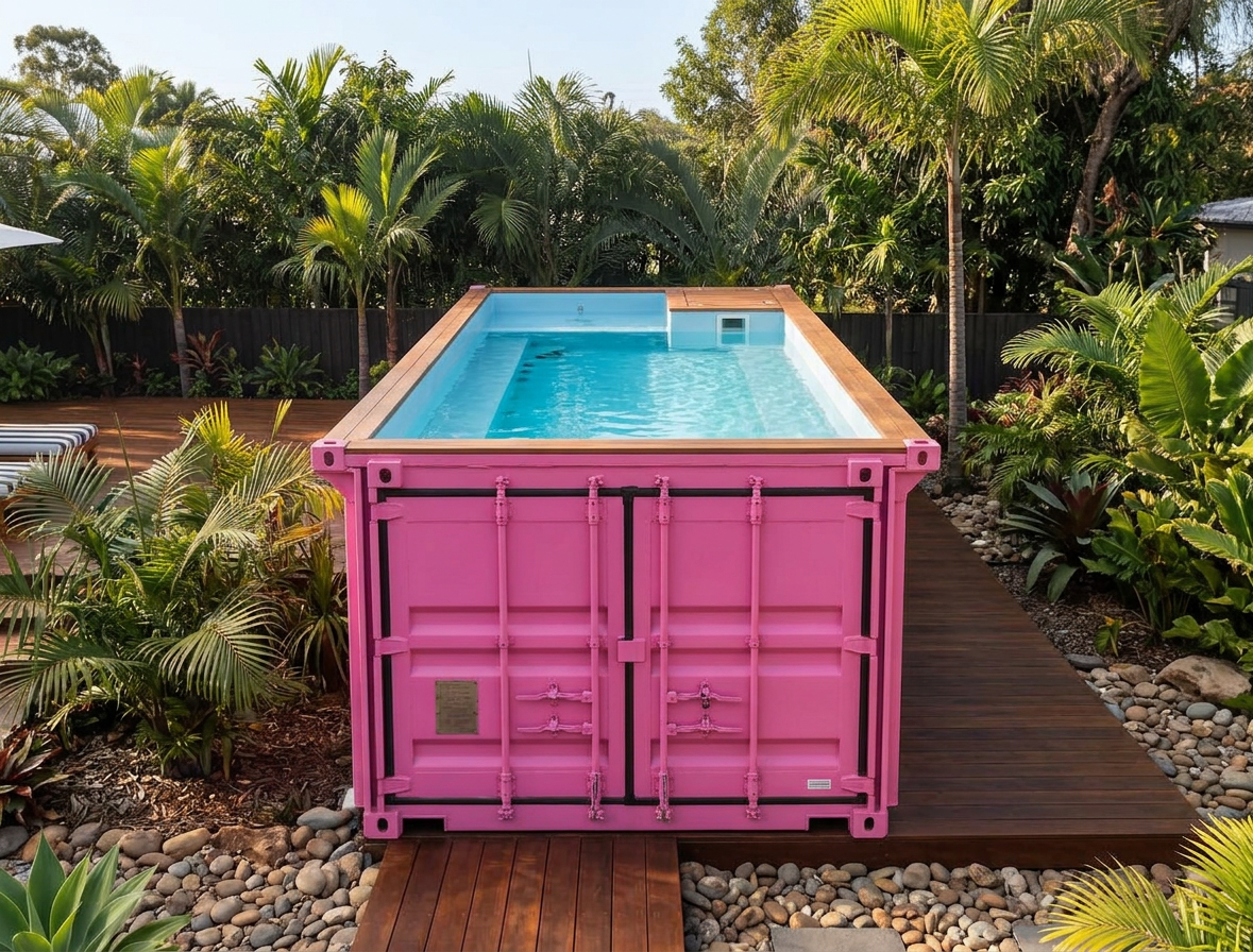 Pink 30 FT Container Pool - Image 6