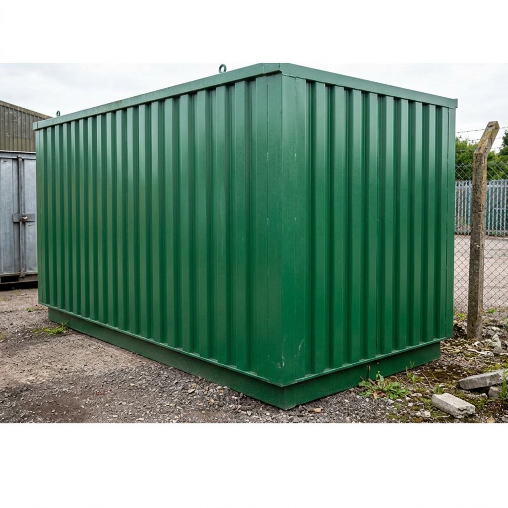 4m x 2.1m Powder Coated Flat Packed Store - Image 5