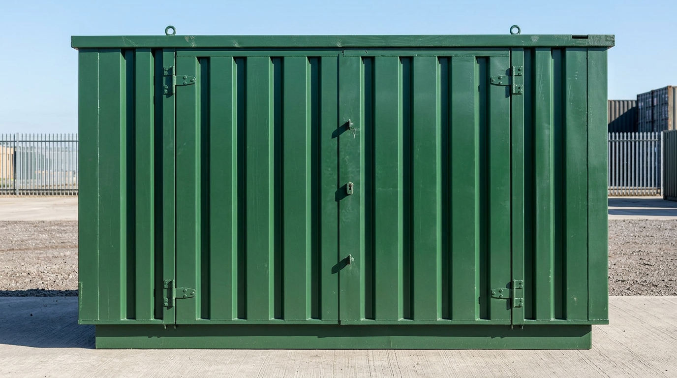 4m x 2.1m Powder Coated Flat Packed Store - Image 6