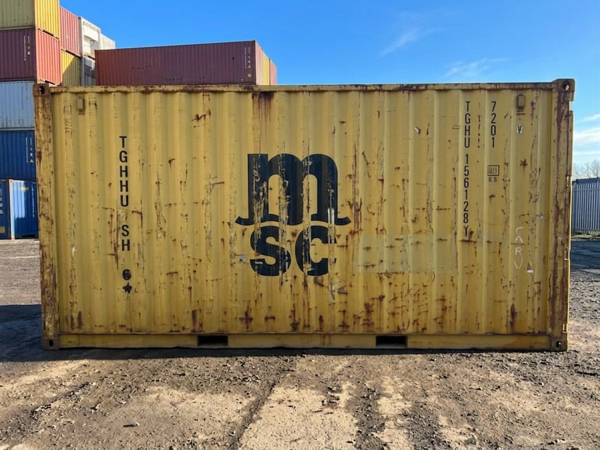 20ft Used Shipping Container with Roller Shutter Door - Image 6