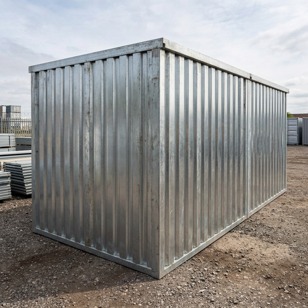 3M X 4.2M Side Linked Flat Pack Container Bundle (Galvanised) - Image 5