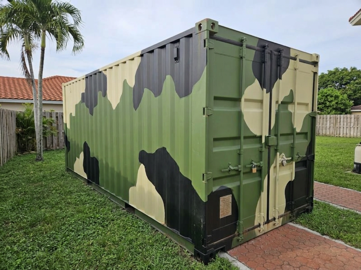 20ft Camouflage Storage Container - Wind & Water Tight - Image 5