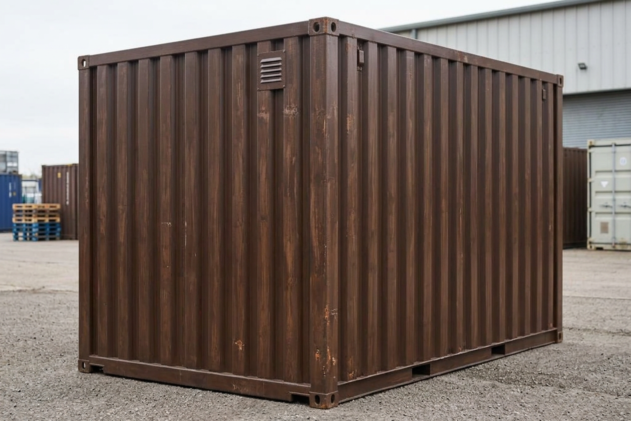 Wood-Effect Flat Packed Storage Container 2M X 2.1M - Image 5