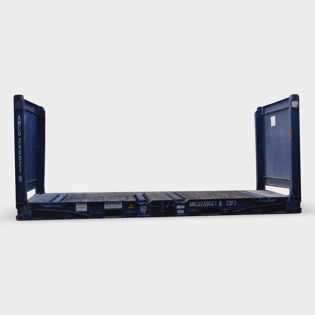 20FT x 8FT Used Flat Rack Shipping Containers - Image 4