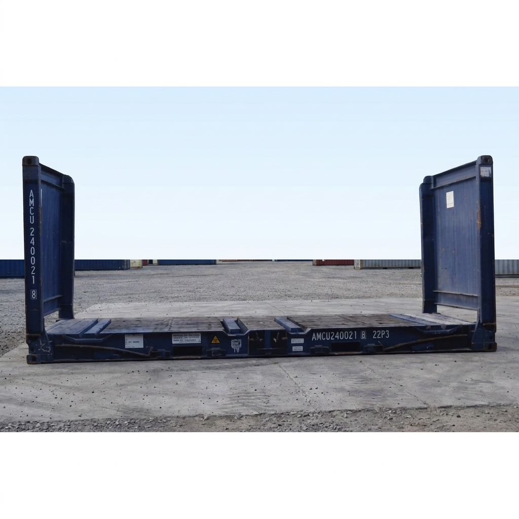20FT x 8FT Used Flat Rack Shipping Containers - Image 6