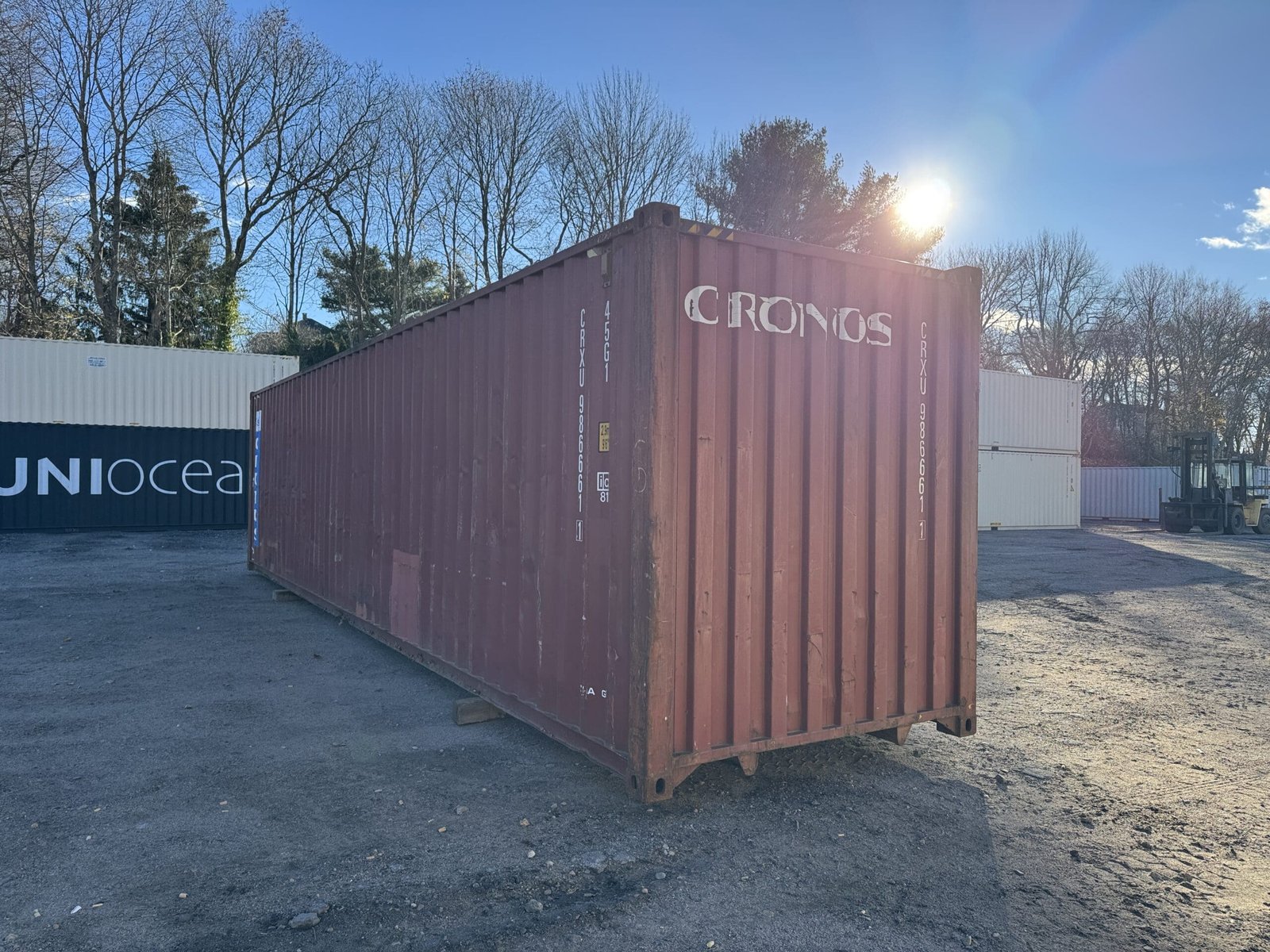 40ft Used High Cube Shipping Container - Wind & Watertight - Red - Unit CRXU986661-1 - Image 8