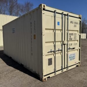 20ft New Shipping Container  -  Wind & Watertight  -  Beige  -  Unit HPXU100360-0