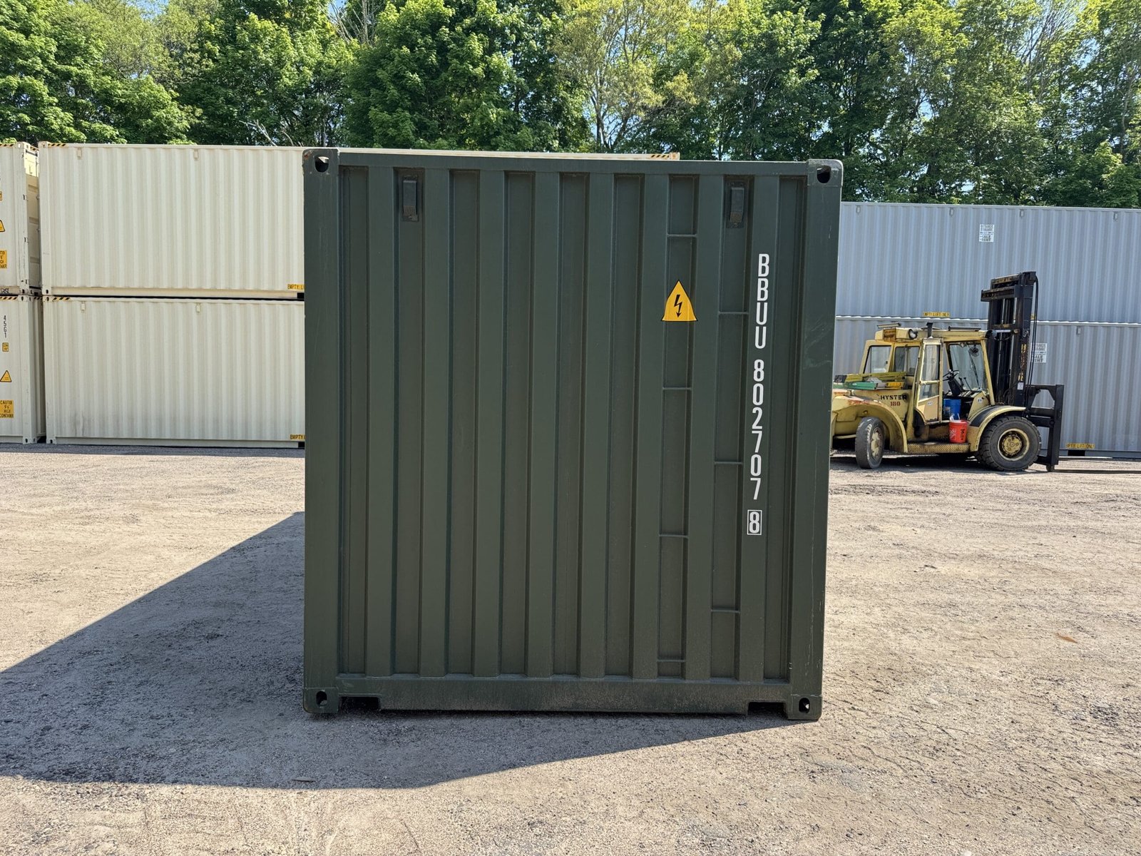 20ft New Shipping Container - Wind & Watertight - Green - Unit BBUU802707-8 - Image 10