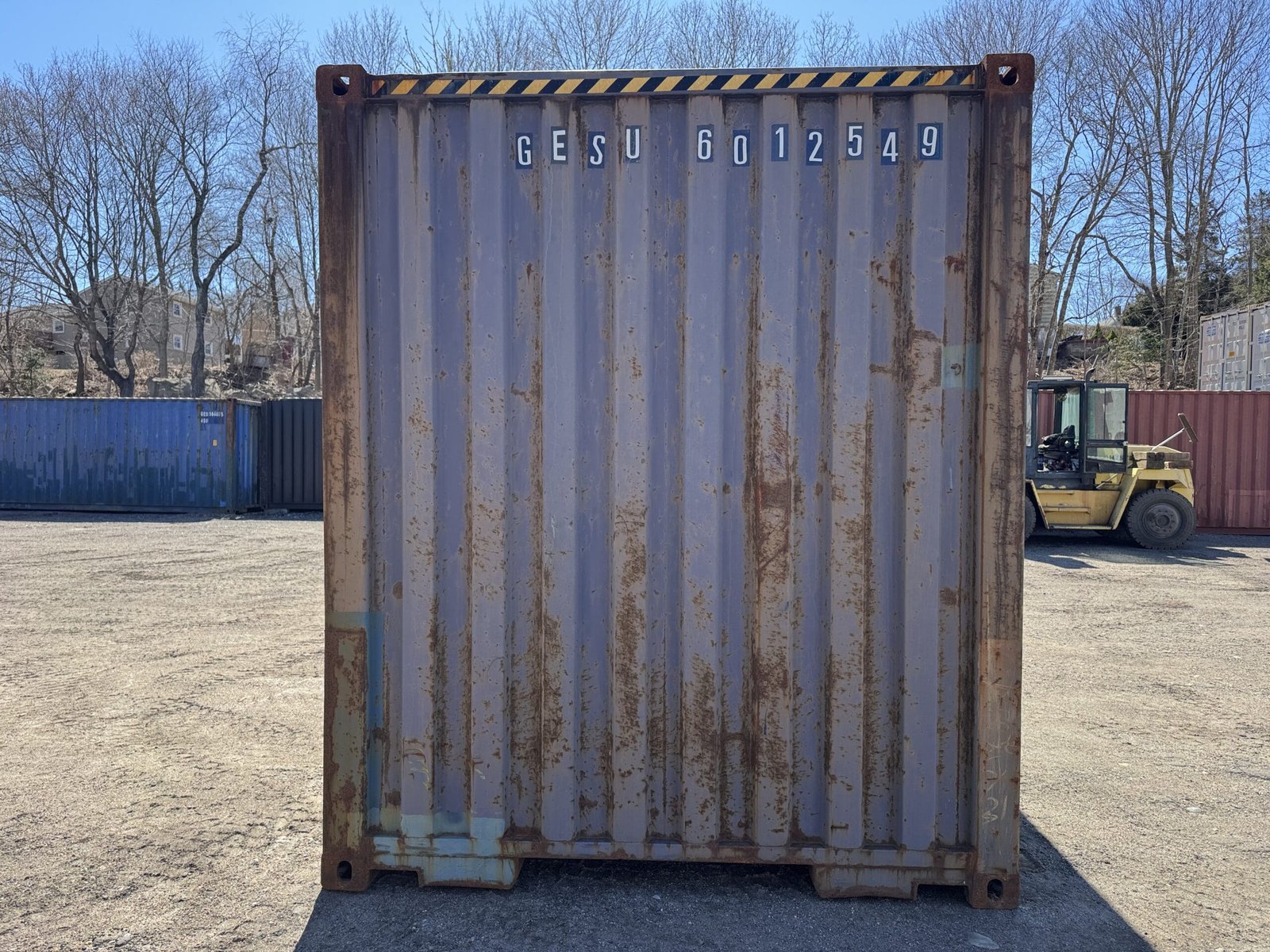 40ft Used High Cube Shipping Container - Wind & Watertight - Blue - Unit GESU601254-9 - Image 9