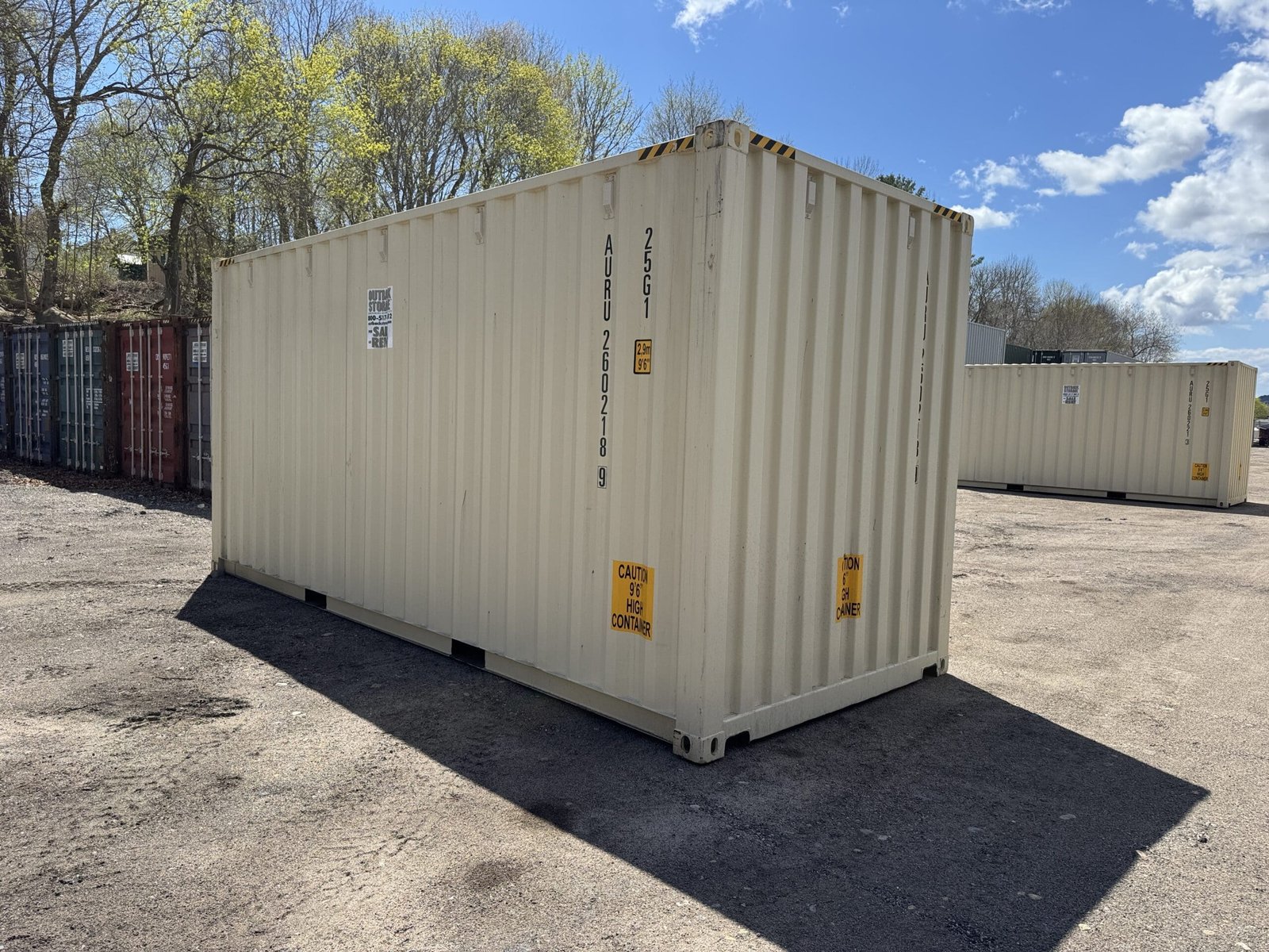 20ft New High Cube Shipping Container - Wind & Watertight - Beige - Unit AURU260218-9 - Image 10