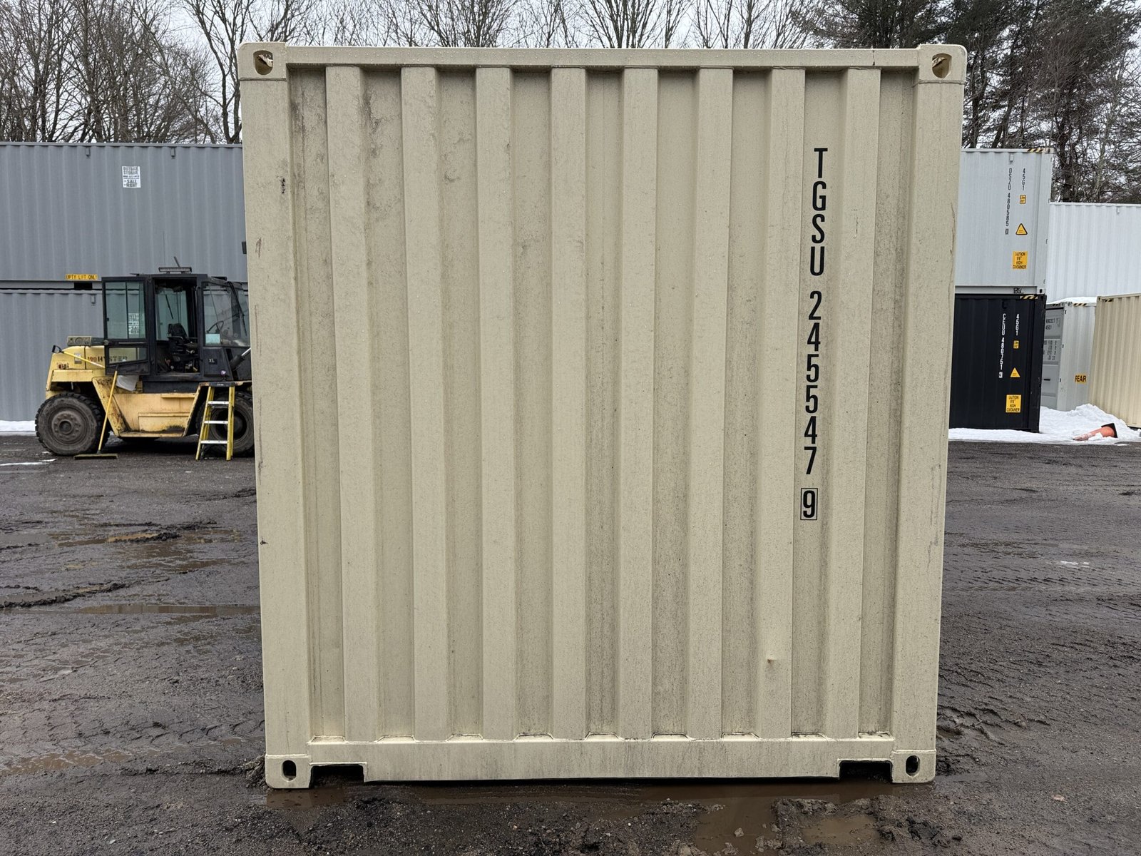 20ft New Shipping Container - Wind & Watertight - Beige - Unit TGSU245547-9 - Image 11