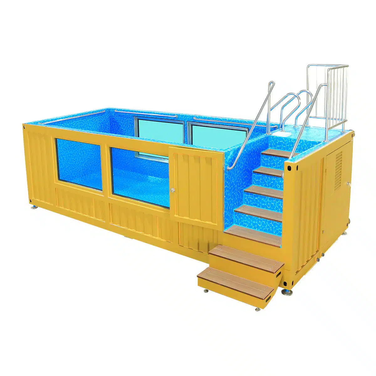 20ft Luxury Container Swimming Pool with Glass Viewing Panel - Image 7