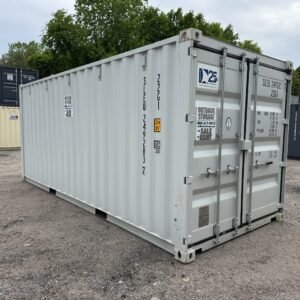 20ft New Shipping Container - Wind & Watertight - Gray - Unit SLEU249283-7