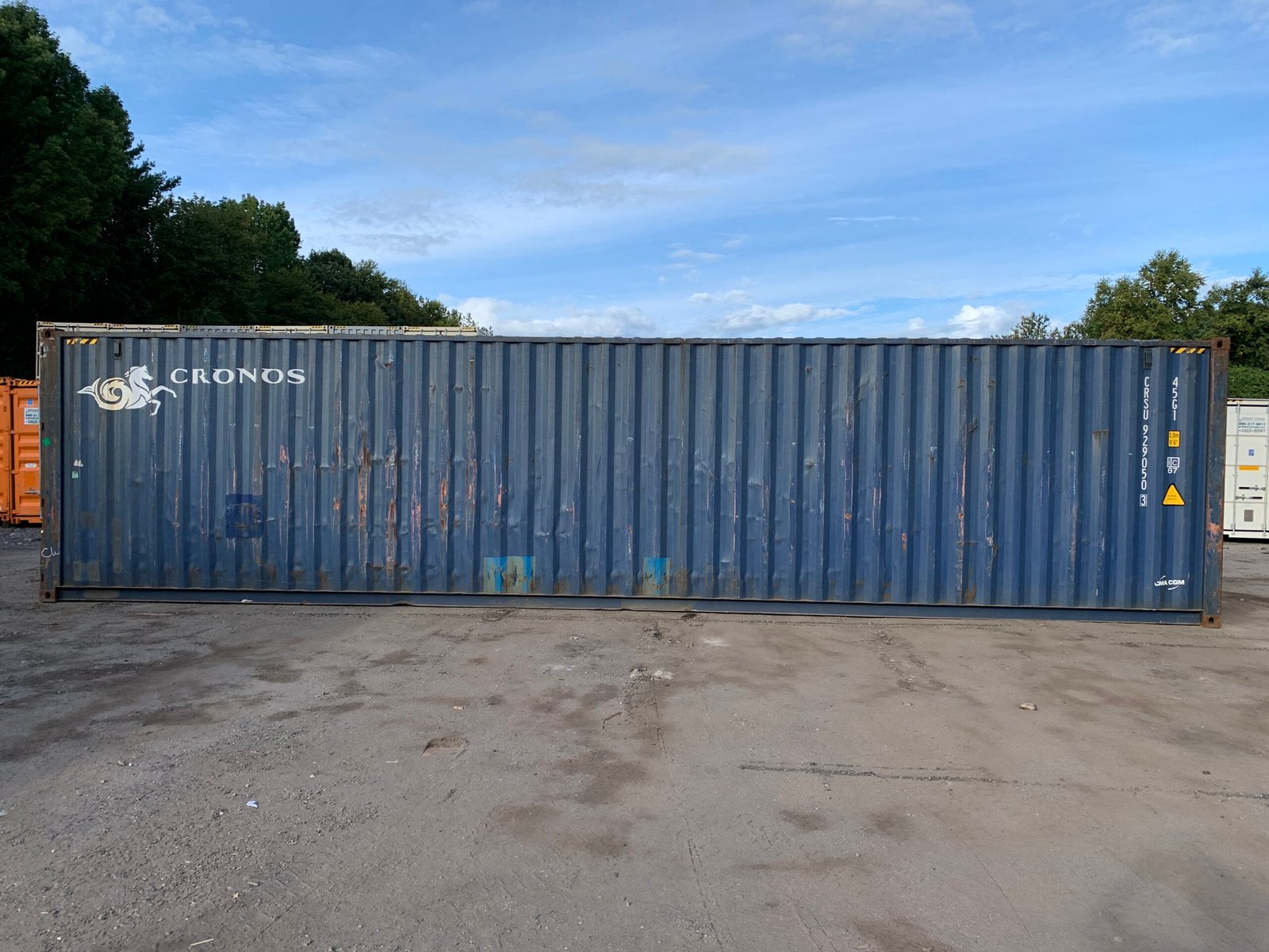 40ft As-Is High Cube Shipping Container - Wind & Watertight - Blue - Image 6