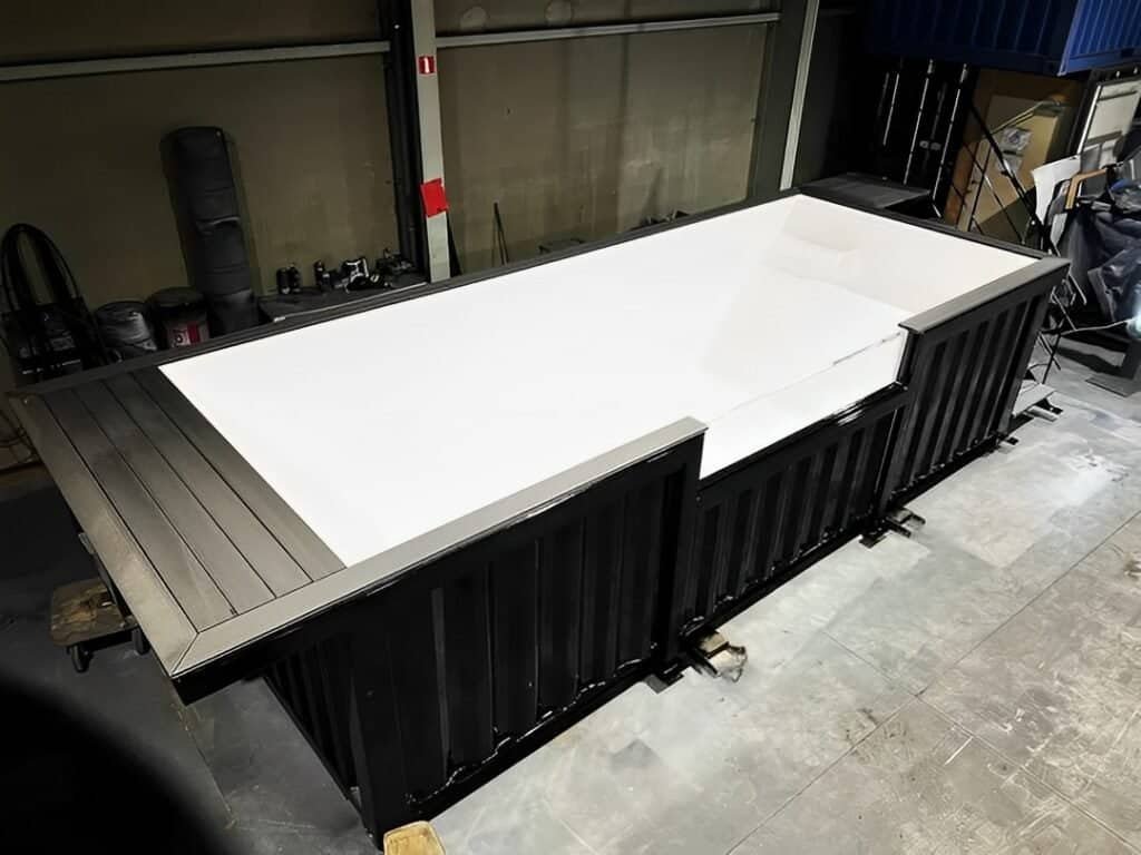 20ft Shipping Container Swimming Pool with Convenient Side Staircase - Image 7