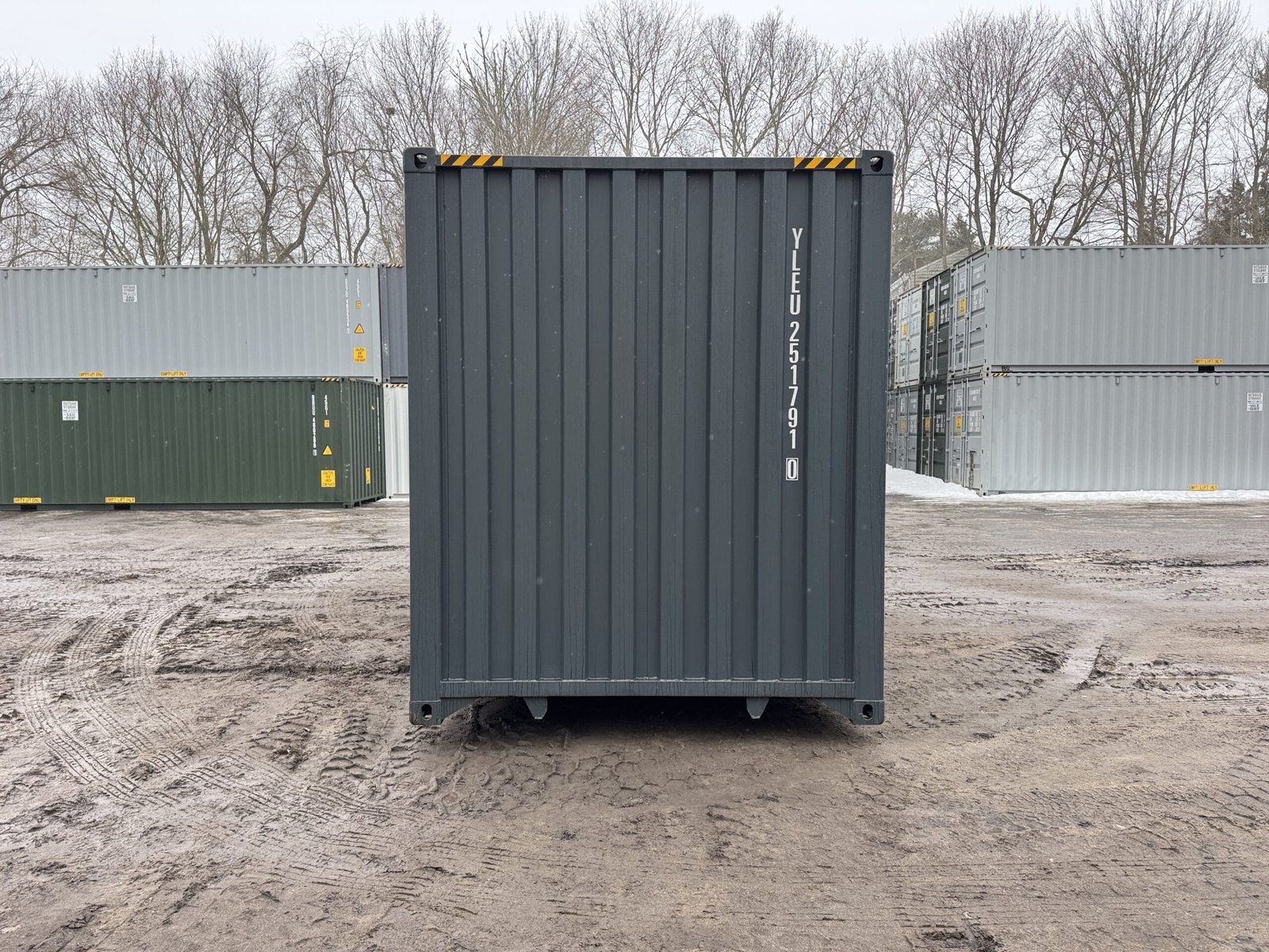 40ft New High Cube Shipping Container - Wind & Watertight - Dk Gray - Unit YLEU251791-0 - Image 10