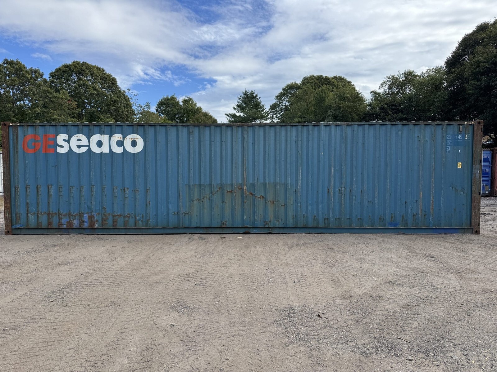 40ft Used High Cube Shipping Container - Wind & Watertight - Blue - Unit GESU514998-5 - Image 11