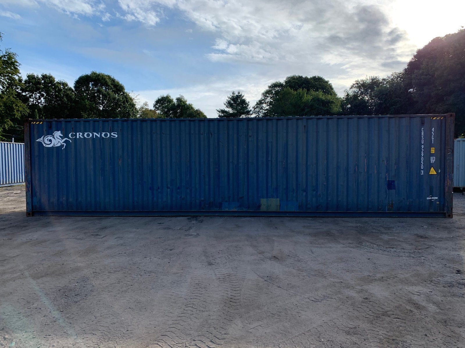 40ft As-Is High Cube Shipping Container - Wind & Watertight - Blue - Image 10