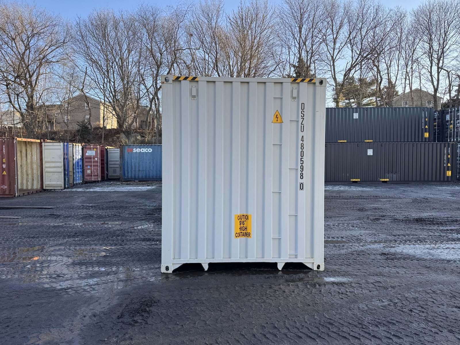 40ft New High Cube Shipping Container - Wind & Watertight - Lt Gray - Unit DSZU480598-0 - Image 11