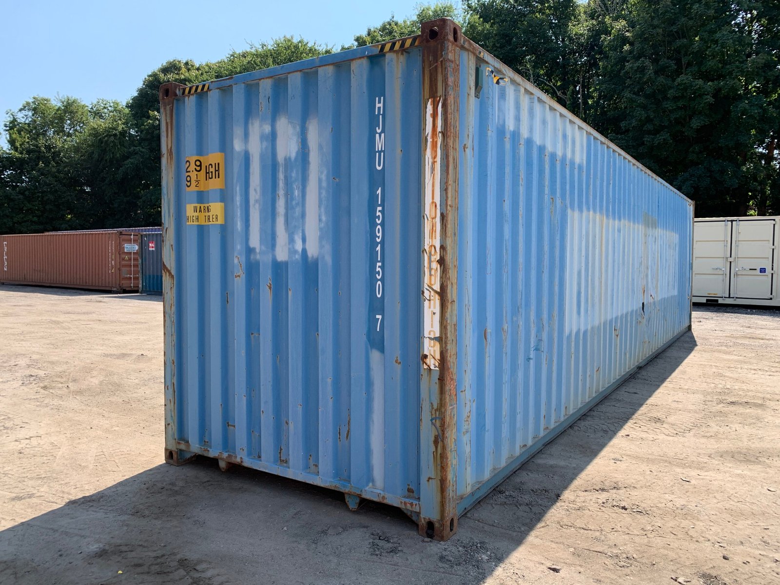 40ft Used High Cube Shipping Container - Wind & Watertight - Blue - Unit GESU560586-9 - Image 10