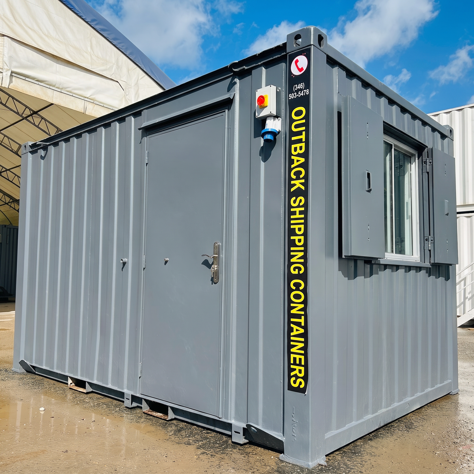 12x8 ft - Canteen / Office - Open Plan - Portable Building - Anti-Vandal