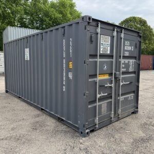 20ft New Shipping Container - Wind & Watertight - Gray - Unit DSZU803994-3