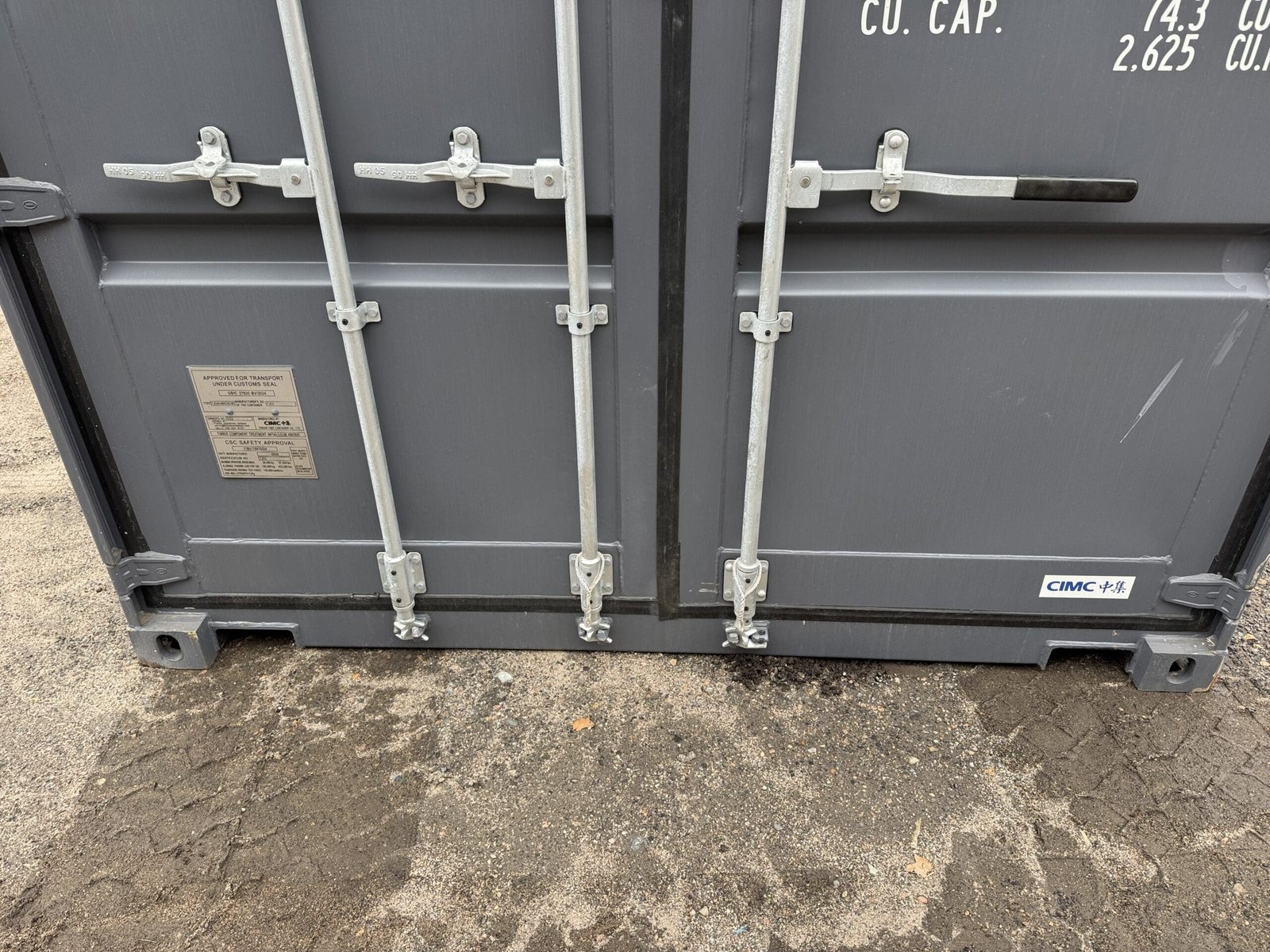 40ft New High Cube Shipping Container - Wind & Watertight - Dk Gray - Unit CICU790162-4 - Image 5
