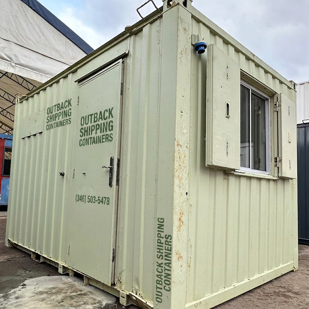 12 x 8 ft - Canteen / Office - Building Site Accommodation - Portable Anti-Vandal Cabin